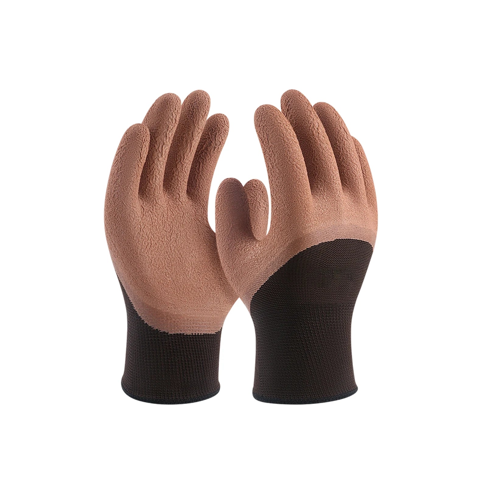 1Pair Rubber Latex Work Gloves Safety Labour Protection Garden Sports Motorcycle Driver Wear-resistant Non-slip Gloves Qme A