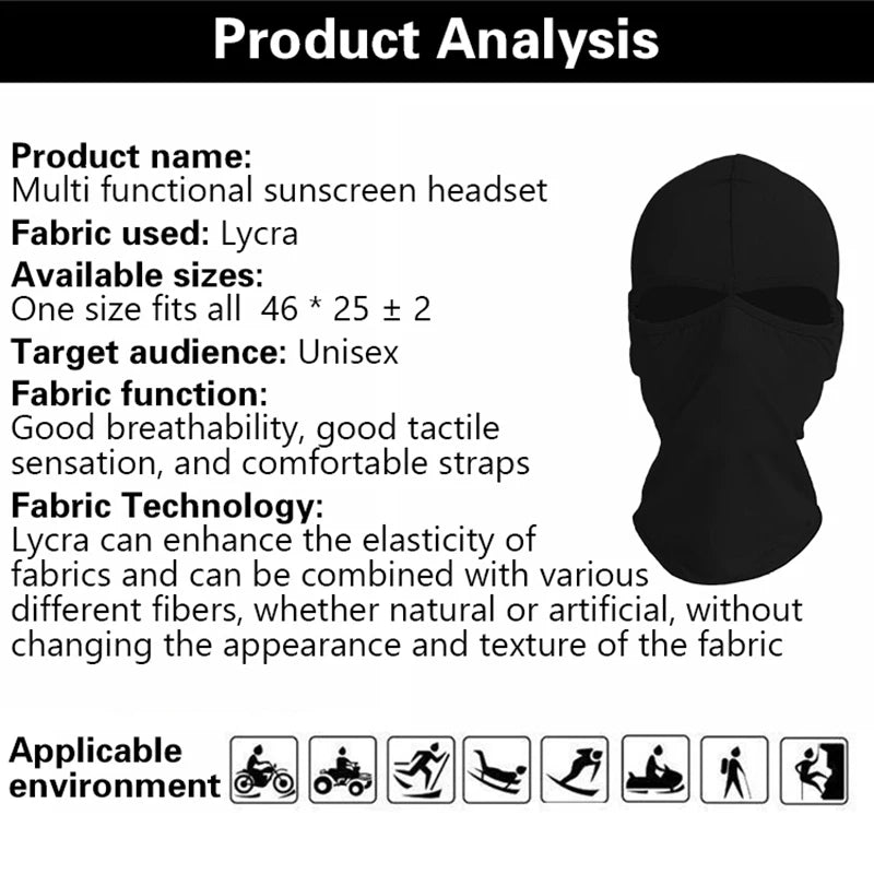 Full Face Cover Hat Balaclava Special Forces Tactical CS Sun Qme