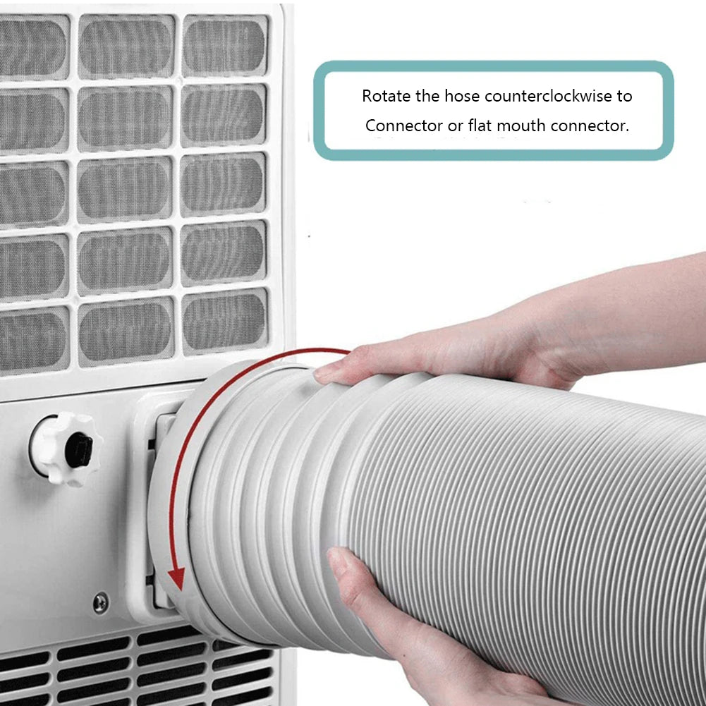 1.5M/2M Duct Extension Pipe Telescopic Flexible Air Conditioner Exhaust Hose 13/15cm Fittings Exhaust Hose Connector Interface Qme