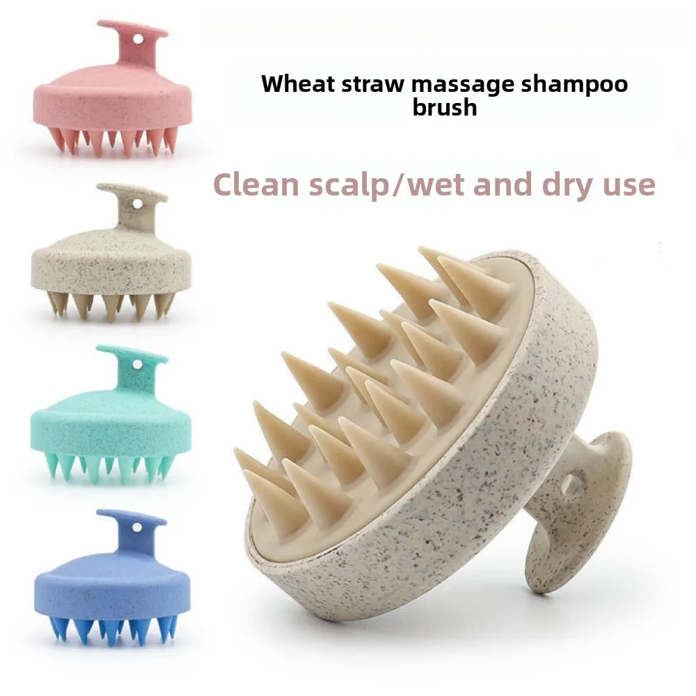 1/3pcs Soft Silicone Scalp Care Shampoo Brush Gentle Hair Washing Comb Shower Massager Home Salon Daily Hair Cleaning Tool Qme