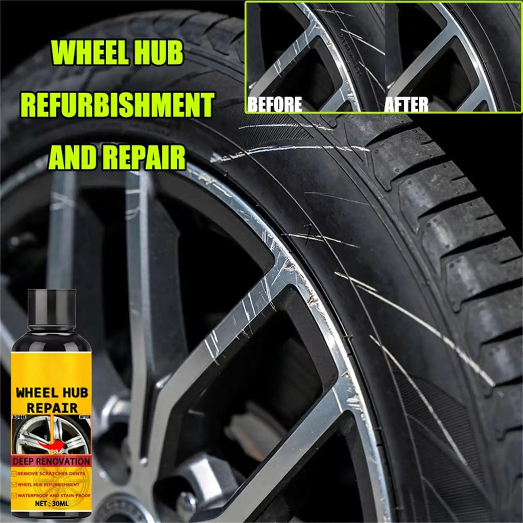 NEW Wheel Hub Scratch Paste Shine Restorer Easy Application Automotive Wheel Repair Cream For Truck RV Caravan Workshop Garage Qme
