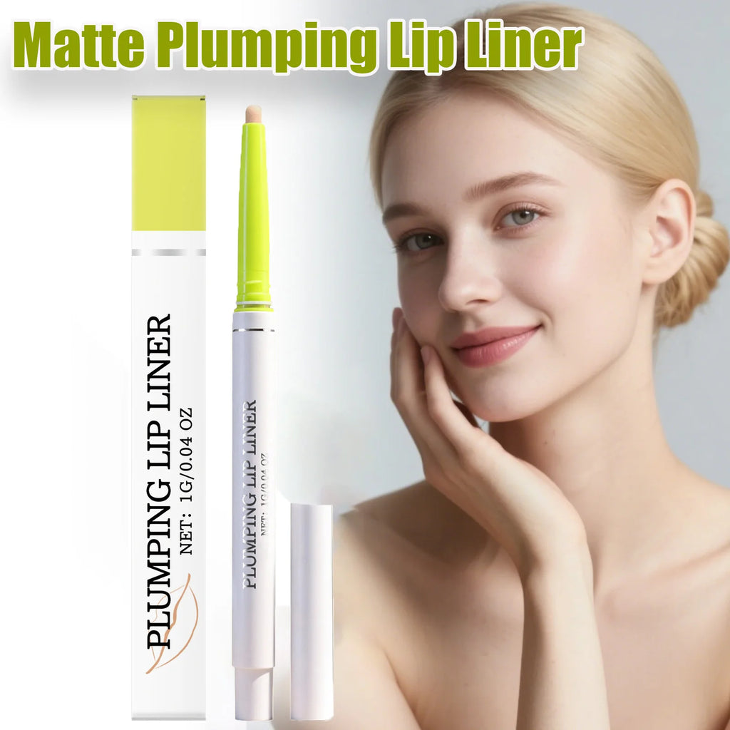 Waterproof Matte Lip Liner Long Lasting Smudge Proof Matte Finish Natural Plumping Lip Pencil for Daily Makeup & Lip Contour Qme