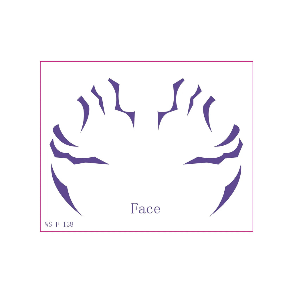 A 8PCS Demon Temporary Tattoo Set Patters Birthday Party Anime Stickers Boys Girl Haloween Cosplay Tattoos Qme
