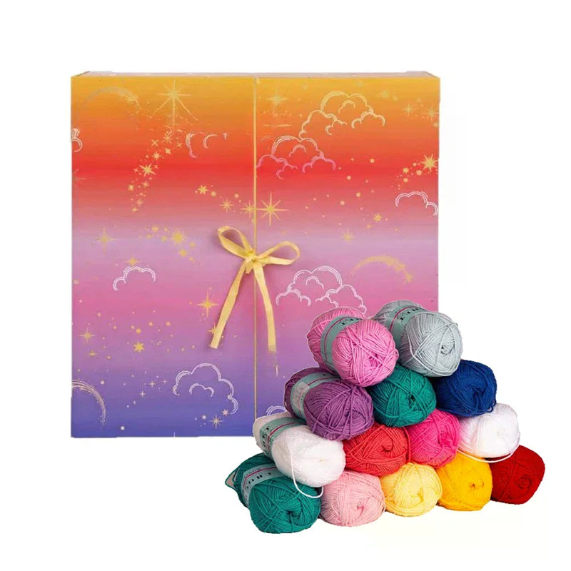 24-Day Yarn And Crochet Surprise Box With Hooks, Accessories & Patterns Qme