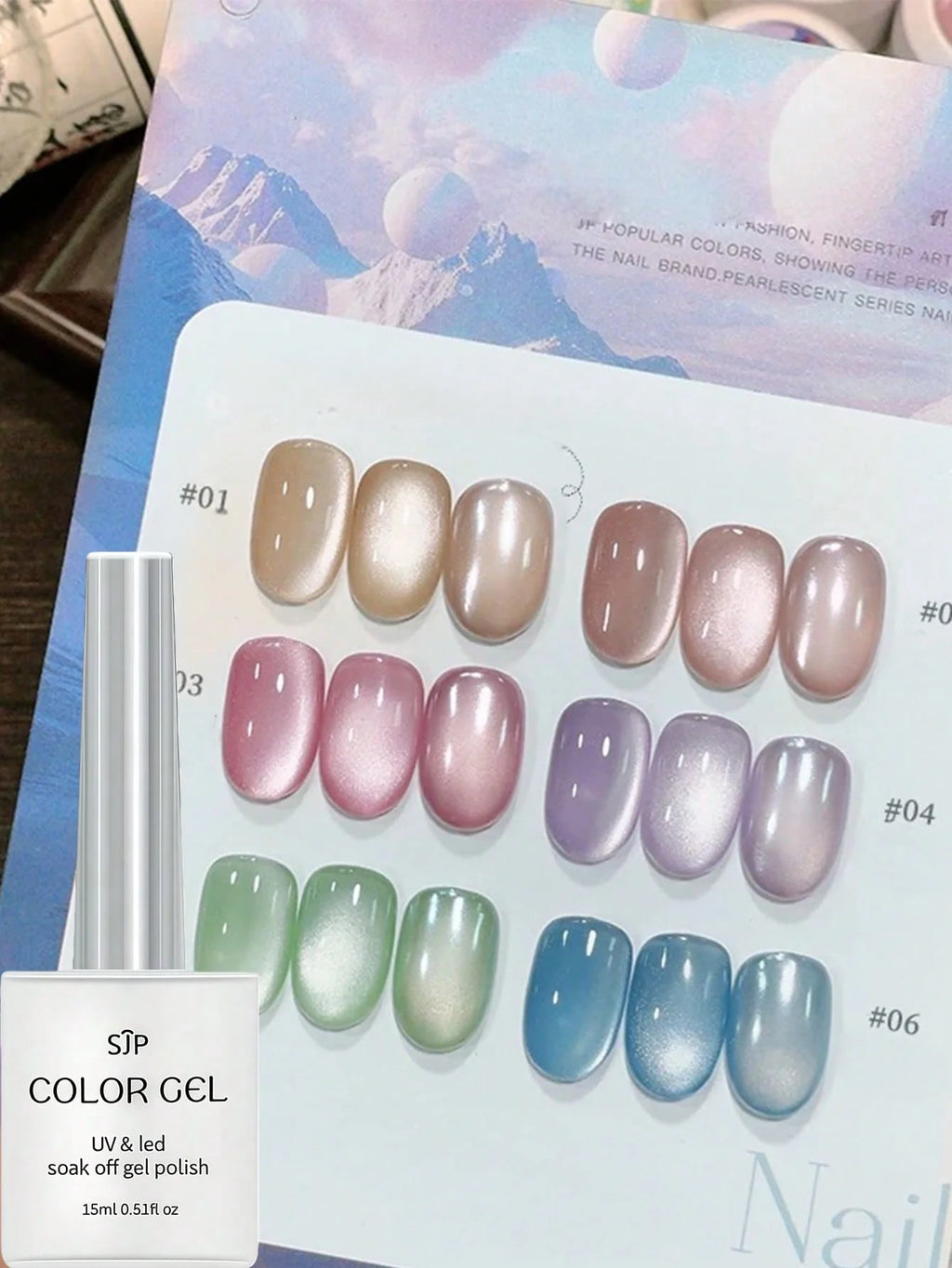 Clear Cat Eye Gel Polish UV Nail DIY Art Charm Suitable Spring Summer Qme