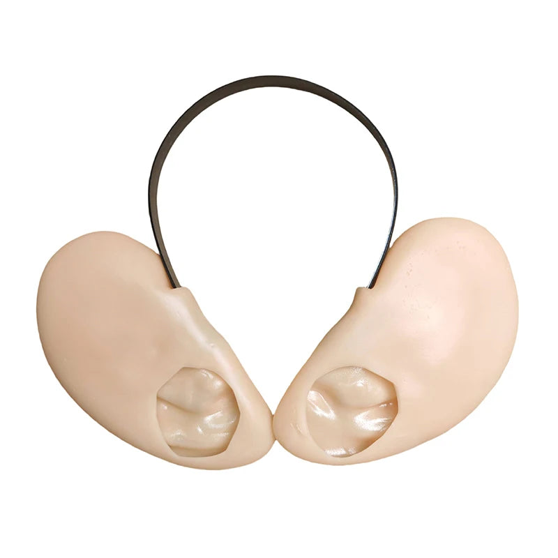 Cute Vinyl Large-ear Headband Christmas Simulated Ear Prop Carnival Qme