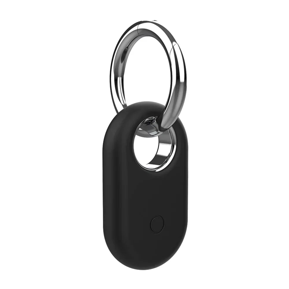 For Samsung Galaxy SmartTag 2 Locator Tracker Case Keychain Anti-Scratch Protective Skin Cover For Smart Tag Tracker Holder Qme 1PC Black