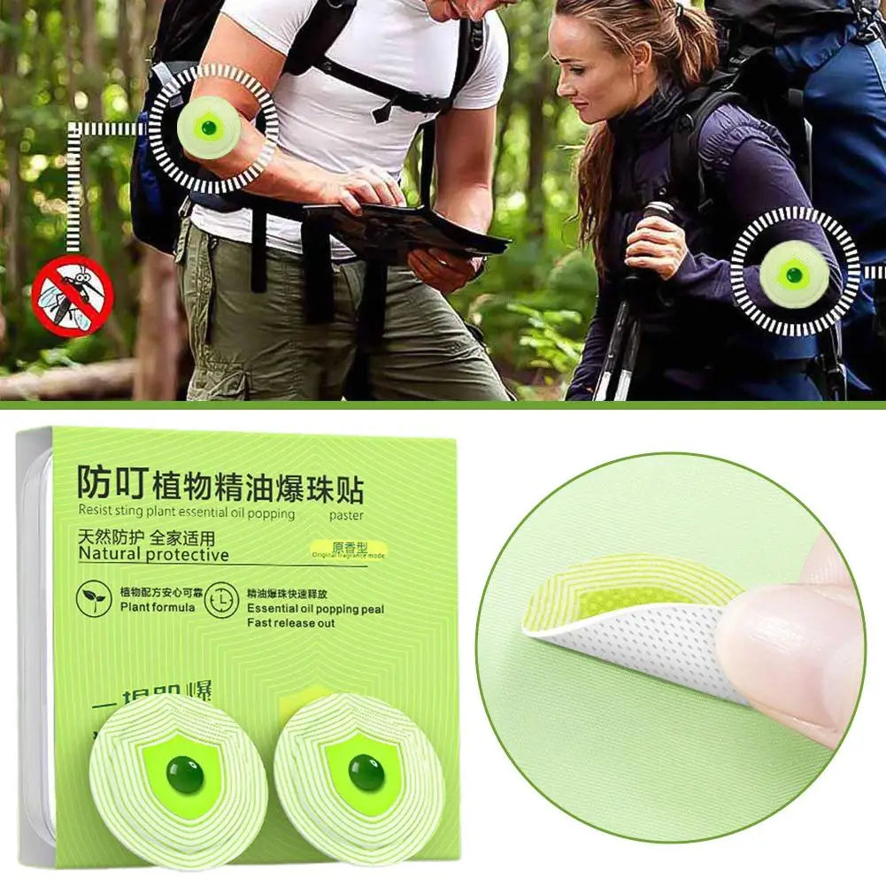 Plant Essential Oil Poppingpaster Mosquito Patches Stickers Adults Qme