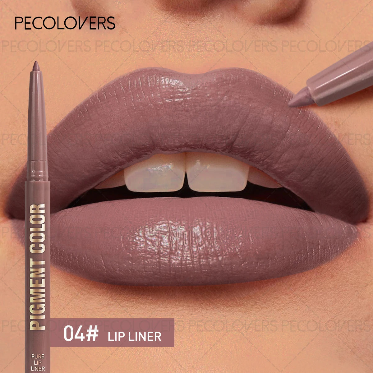 Matte Lip Liner Pen Used As Lipstick Oblique Mouth Design Suitable Qme 04