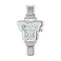Y2K Colorful Digit Dial Women Stainless Steel Butterfly Shape Watch