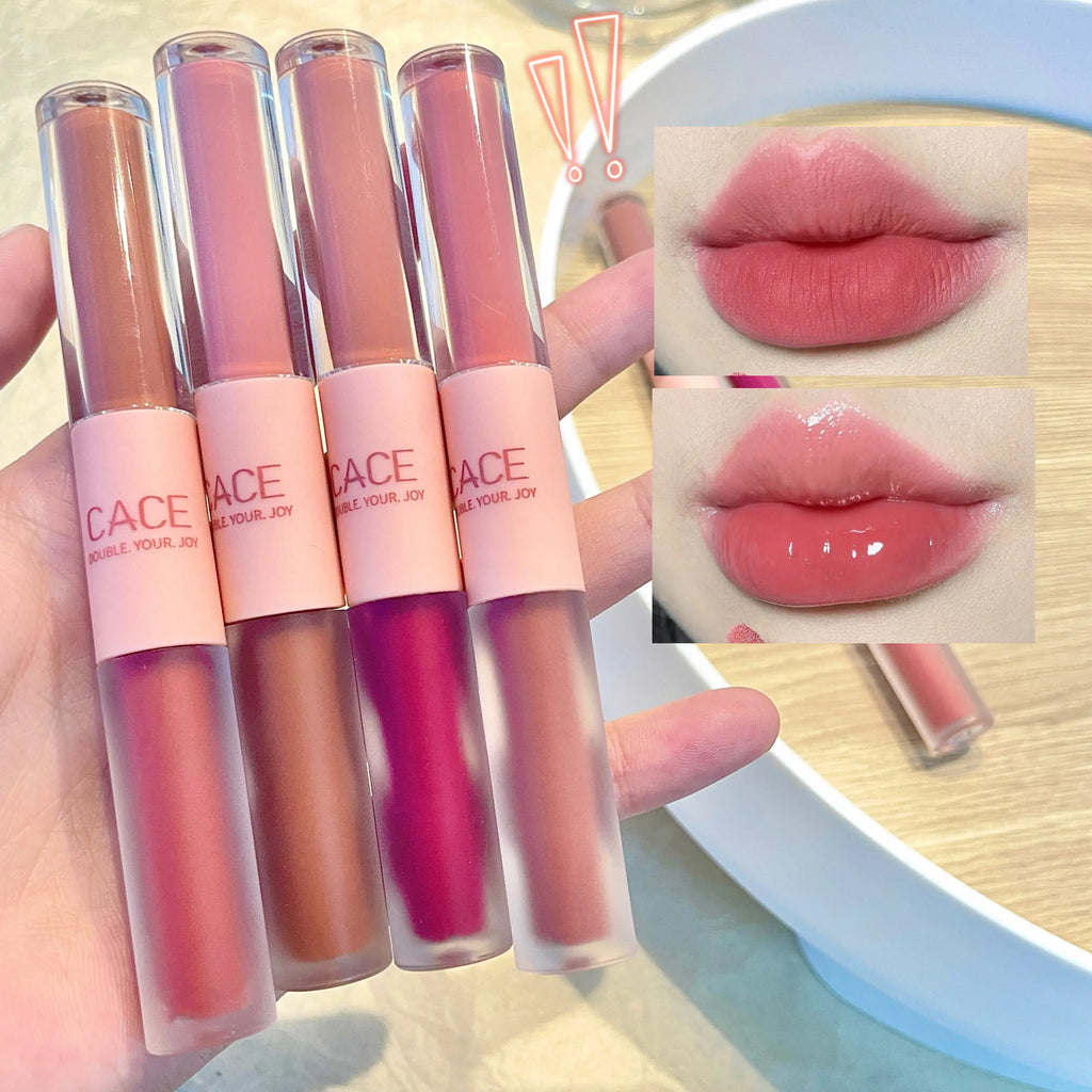 6 Colors Sexy Red Liquid Lipstick Moisturizing Lip Glaze Tint Long Lasting Matte Lip Mud Waterproof Velvet Lipstick Lips Makeup Qme
