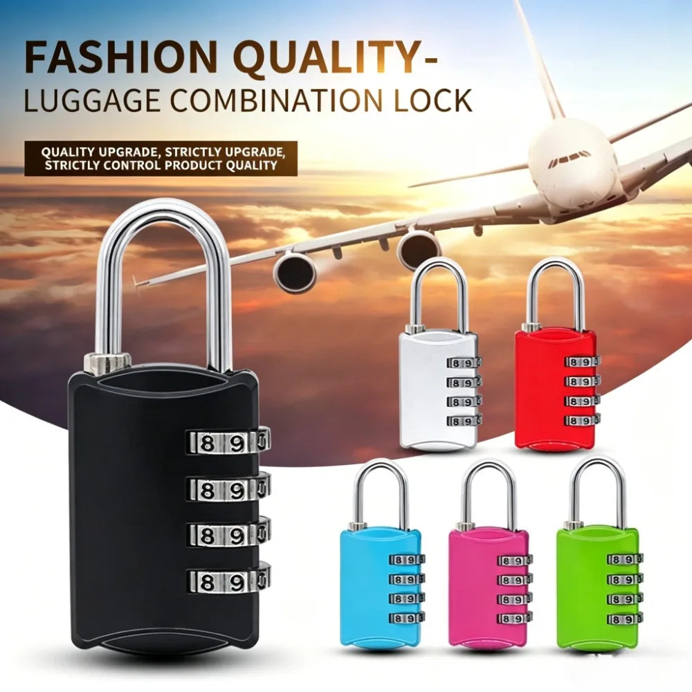Combination Padlock Lock for Gym Lockers School Toolbox and More Portable Resettable and Secure Design for Sports and OutdoorUse Qme Blue-1pc