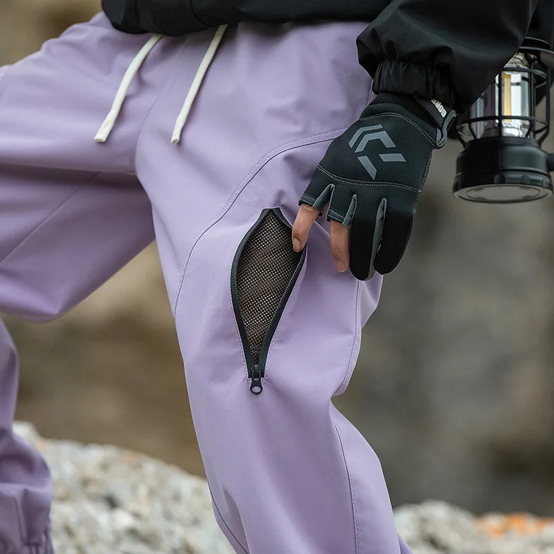 Spring Autumn Three-proof Charging Pants Outdoor Tide Functional Qme