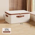 Foldable Clothes Storage Box Zipper Wardrobe Organizer Home Portable Qme M