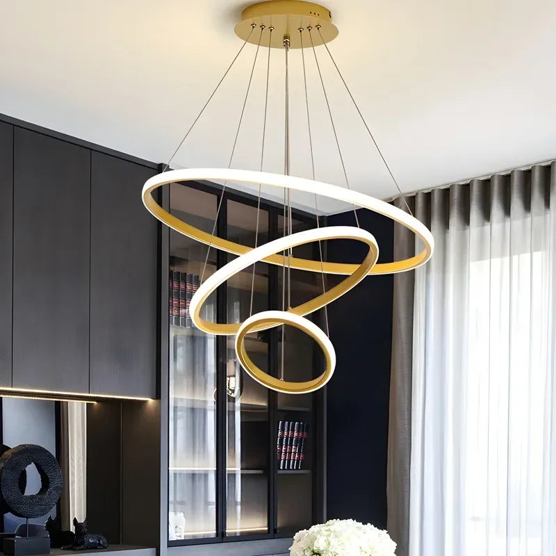 Modern dining room chandelier simple advanced sense of living room chandelier creative personality bedroom chandelier Qme