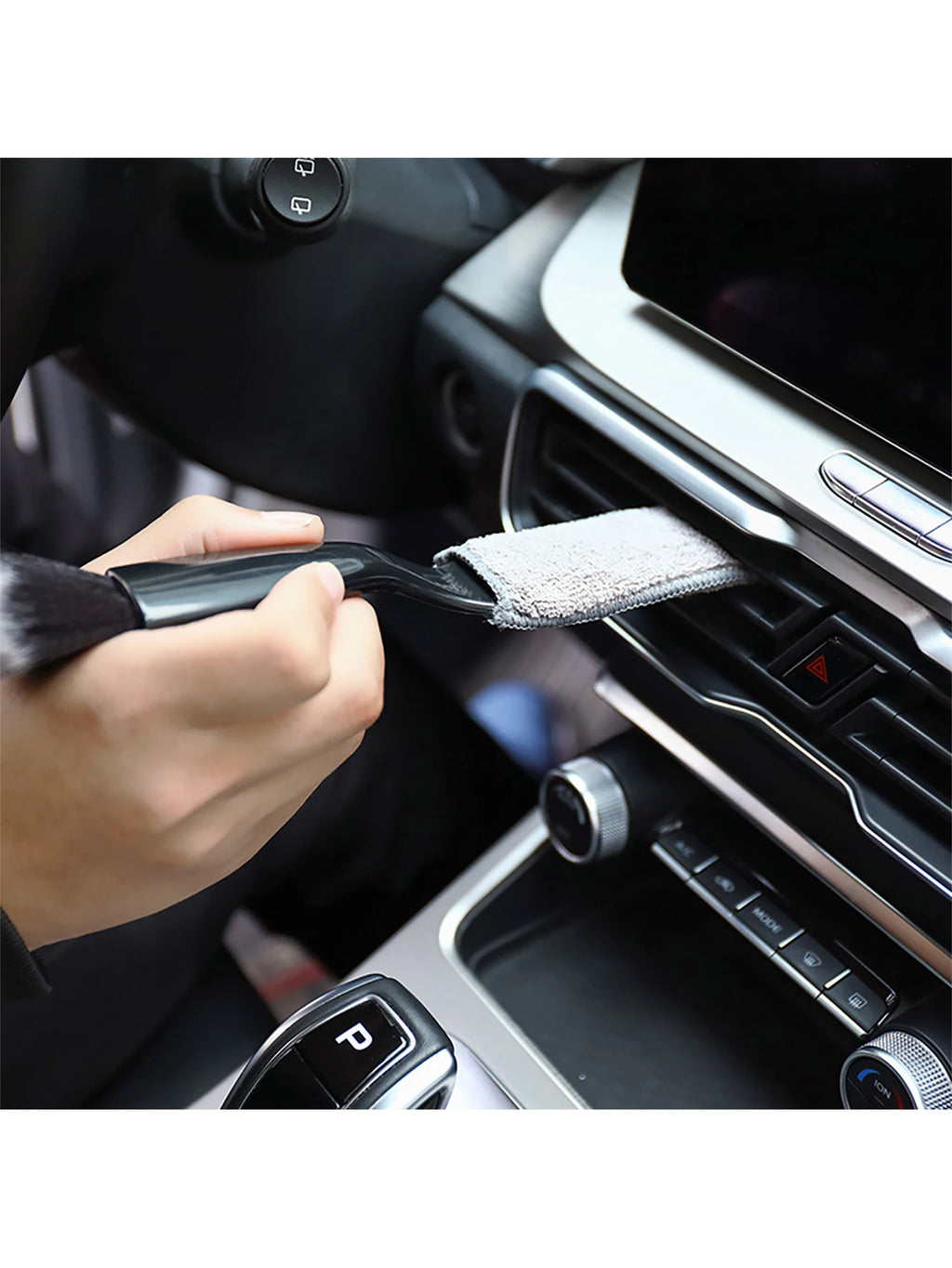 1 Car Air Conditioning Vent Cleaning Brush Interior Tool Dual Head Qme
