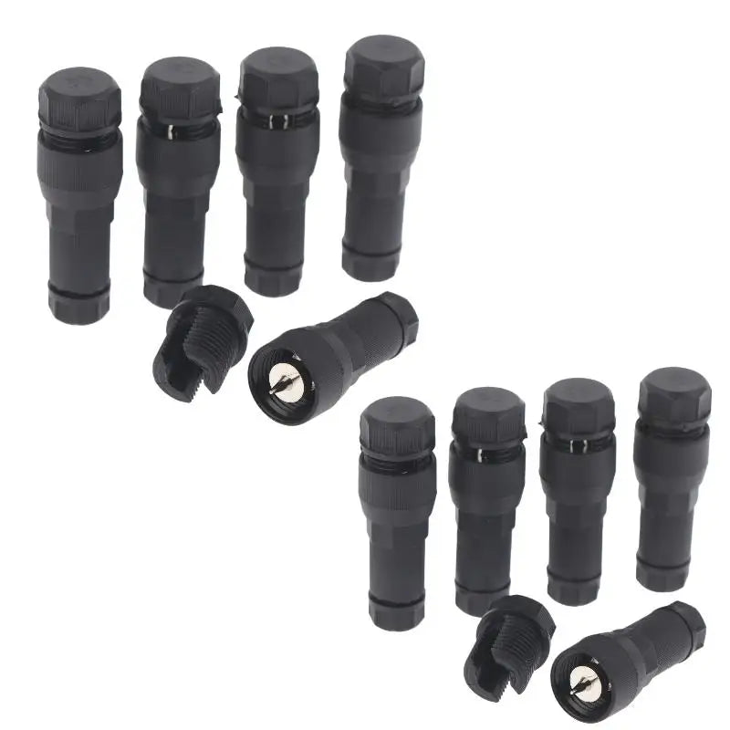 5/10Pcs T-shaped Gauge Wire Connectors For Landscape Lighting Low Voltage Waterproof Replacement Landscape Light Cable Connector Qme Black 10pcs