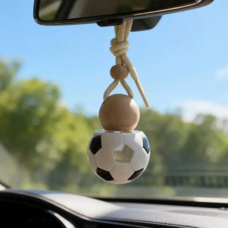 Soccer Designed Perfume Bottle Hanging Glass Car Air Freshener Qme Default Title