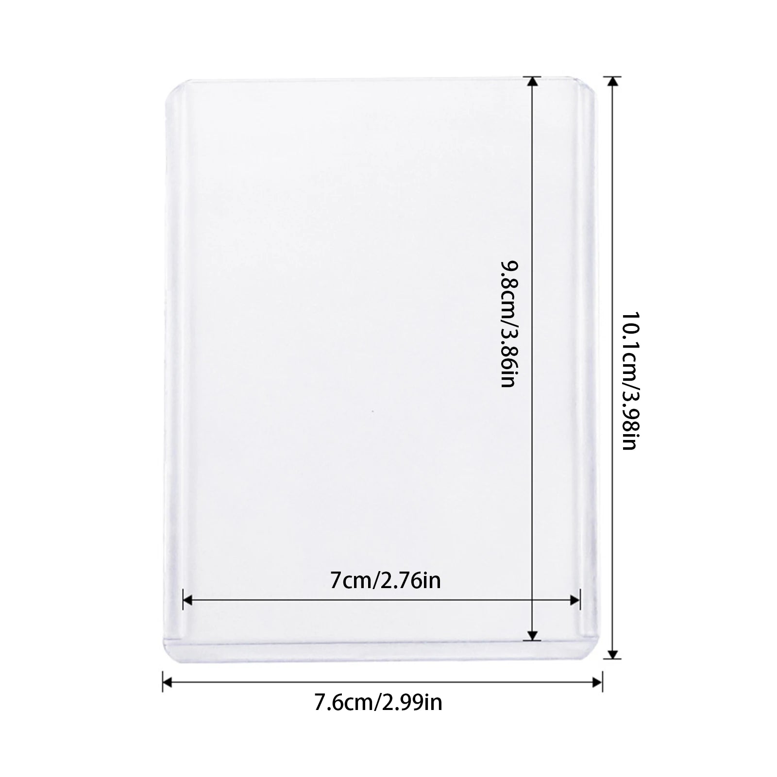 50pcs PVC Transparent Hard Card Sleeve Blue/White Star Player Card Dustproof Scratch-resistant Protection Covers Storage Sleeves Qme