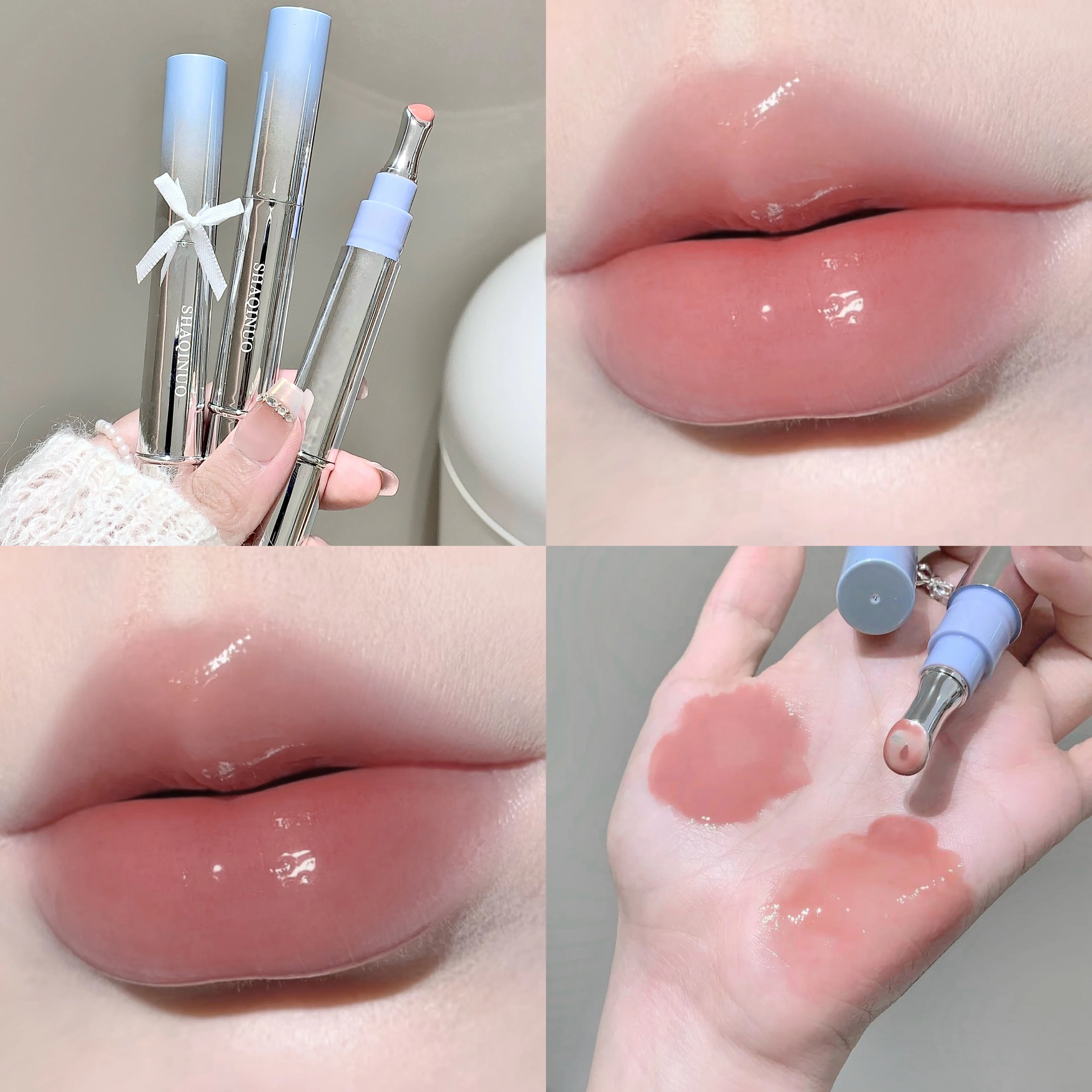 SHAQINUO Lip Gloss Moisturizing Mirror Long-lasting Lipstick Qme S9051-1