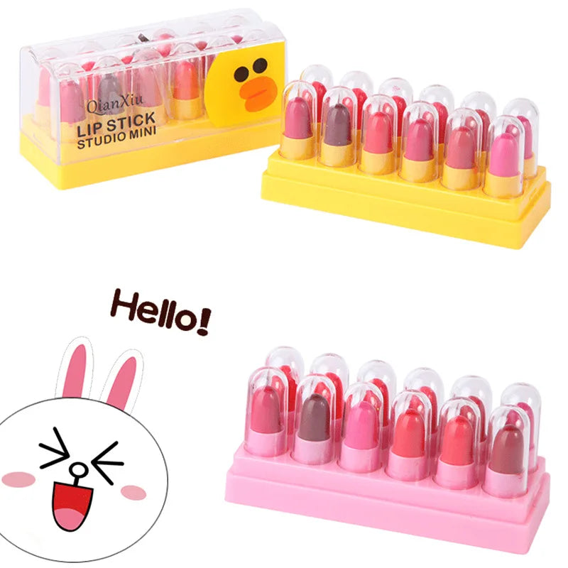 QIANXIU Cute Pet Lipstick Moisturizing Lip Balm Easy Apply Not Fade Qme