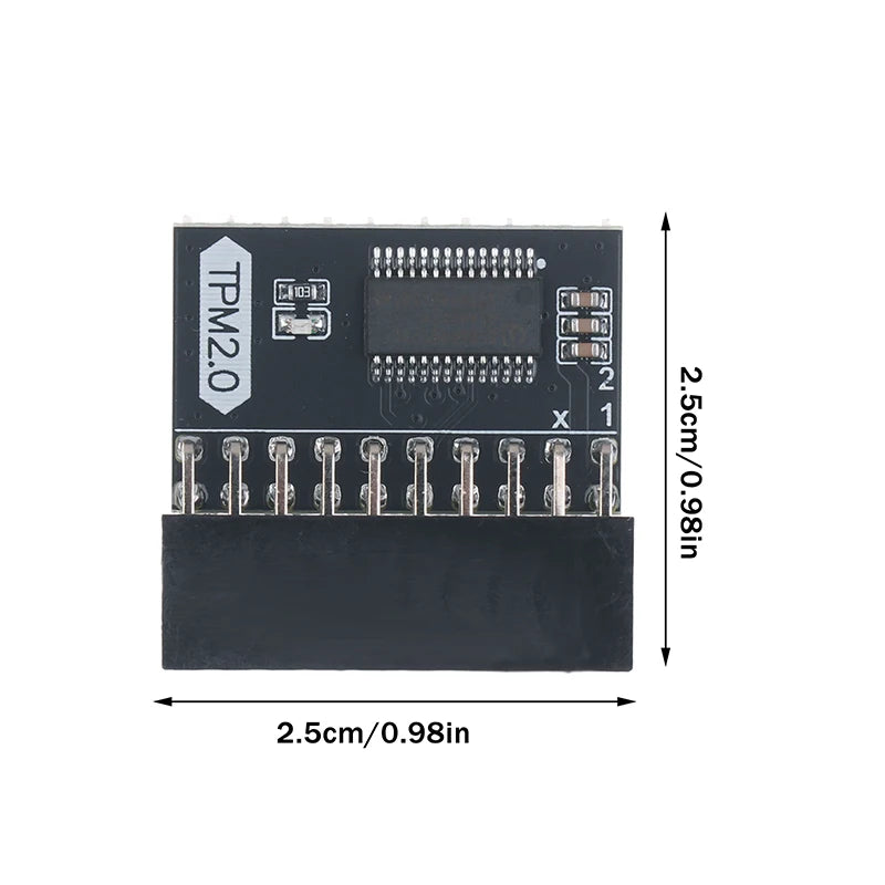 TPM 2 0 Encrypted Security Module Board LPC 20 Pin Mainboard Card Qme
