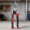Wire Stripping Pliers Manual Hand Tool Pointed Grip Head Nonslip Qme Red CN