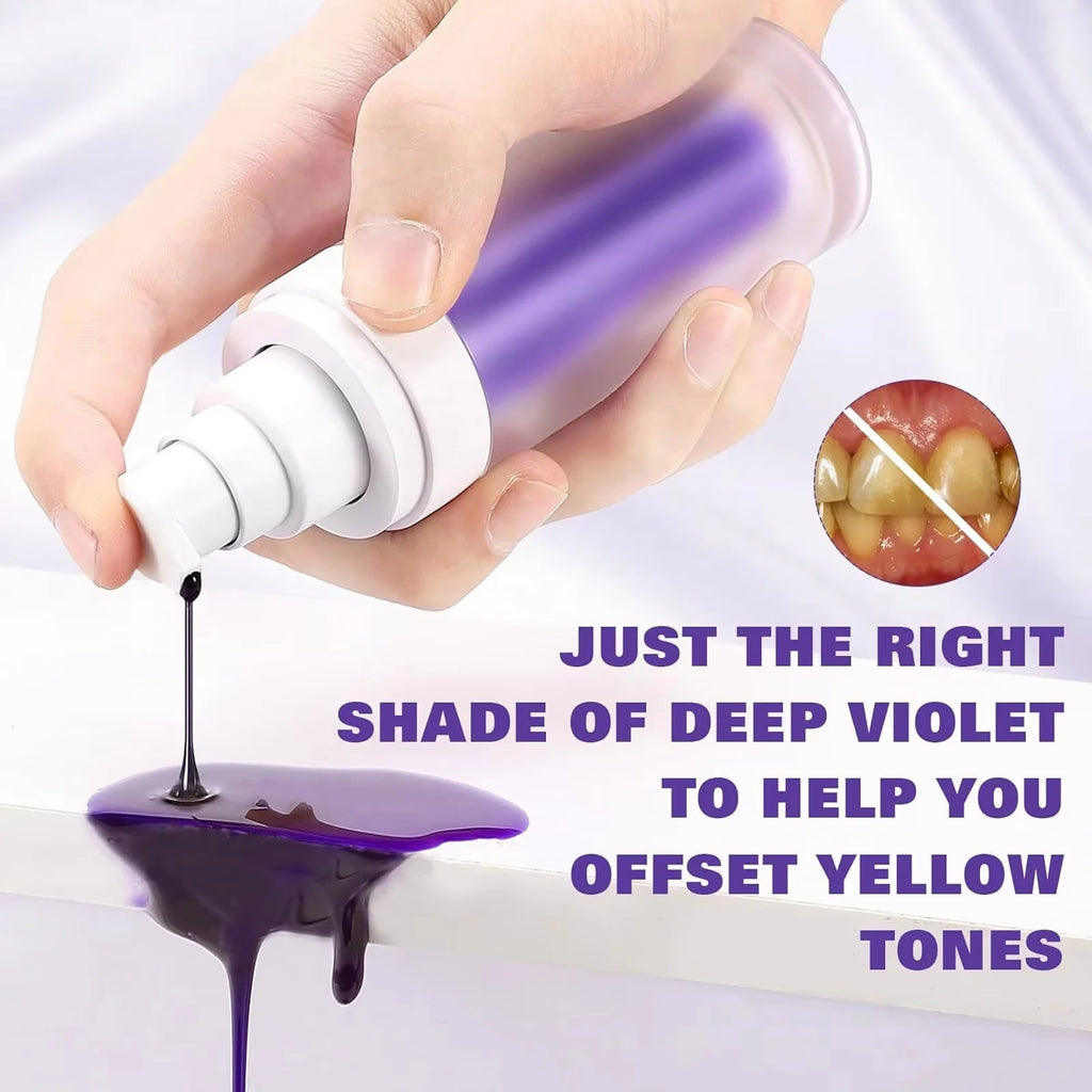 Teeth Removing Deep Smoke Stains Gingiva Protection Purple Orthopedic Toothpaste Effectively Cleans Oral Cavity Brightens Qme