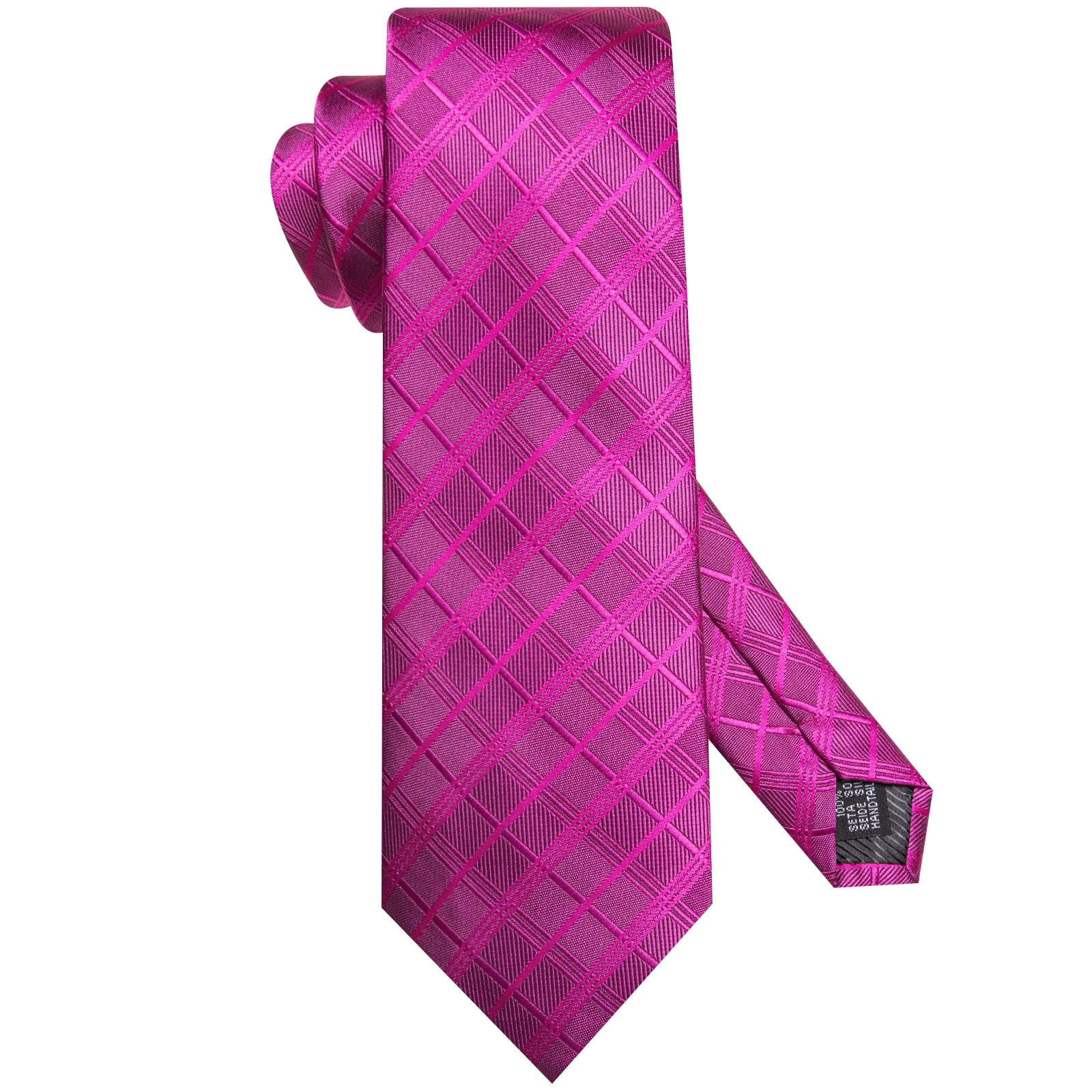 Hi-tie Striped Rose Blue Pink Business Mens Tie Jacquard Necktie Qme