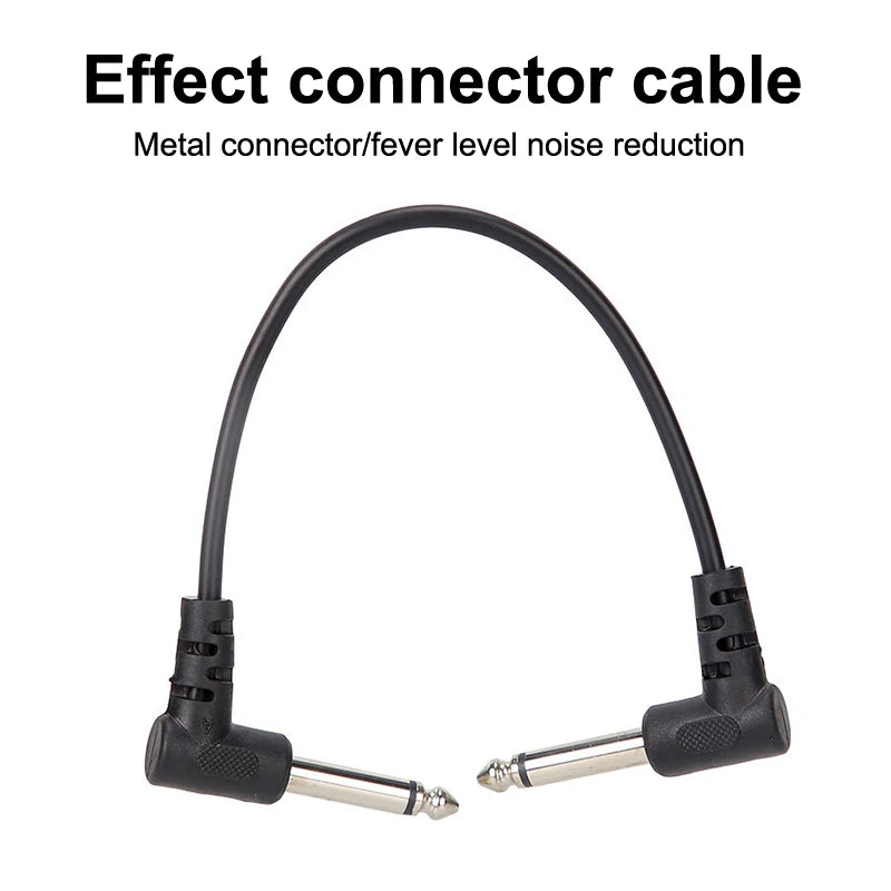 Guitar Effect Pedal Cable Angle Plug No Noise Shielded Pedals Musical Qme