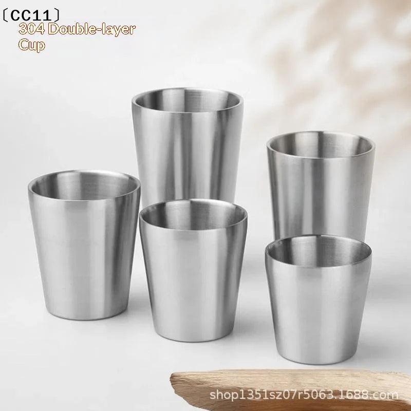 260 300 350 Stainless Steel Premium Drinking Cups Shatterproof Cold Qme