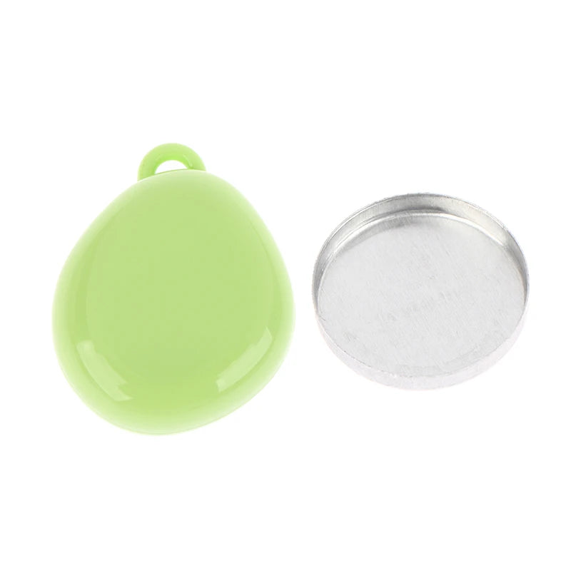 Colorful Portable Makeup Compact Empty Refillable Case Aluminum Tray Qme Green