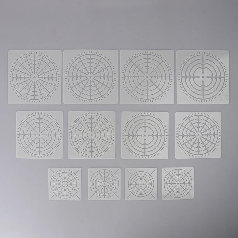 DIY Reusable Mandala Dotting Painting Stencils Templates Craft Tools Qme 12pcs