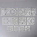 DIY Reusable Mandala Dotting Painting Stencils Templates Craft Tools Qme 12pcs