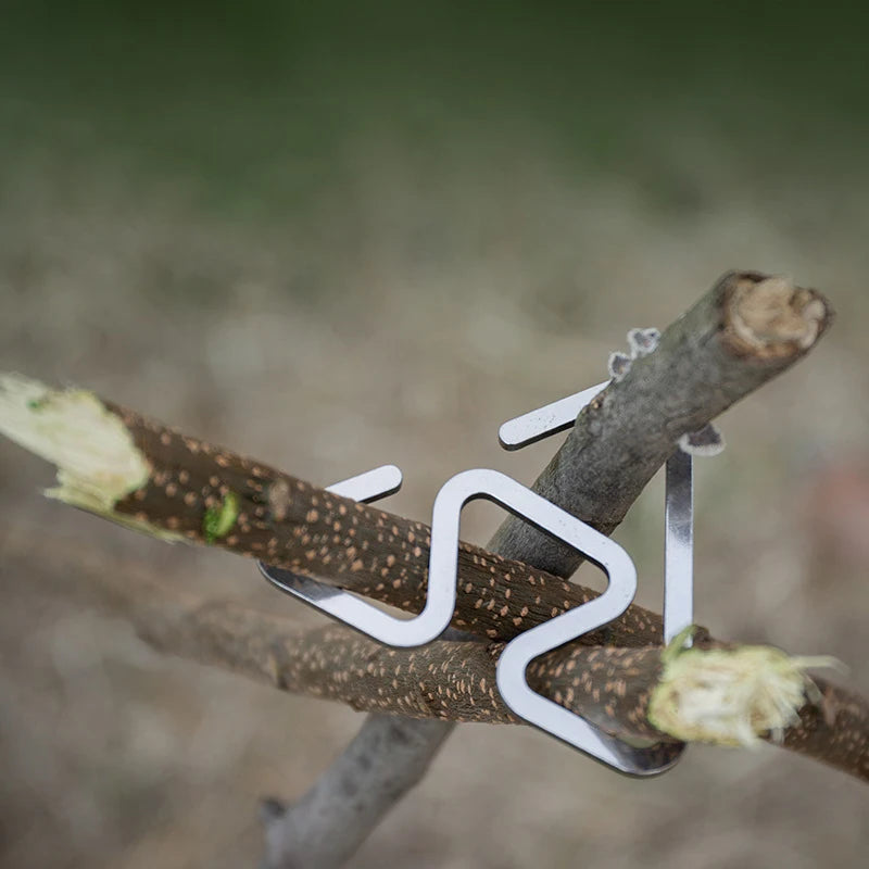 Outdoor Stainless Steel Hooks Ultra-light Multi-functional S-shaped Qme