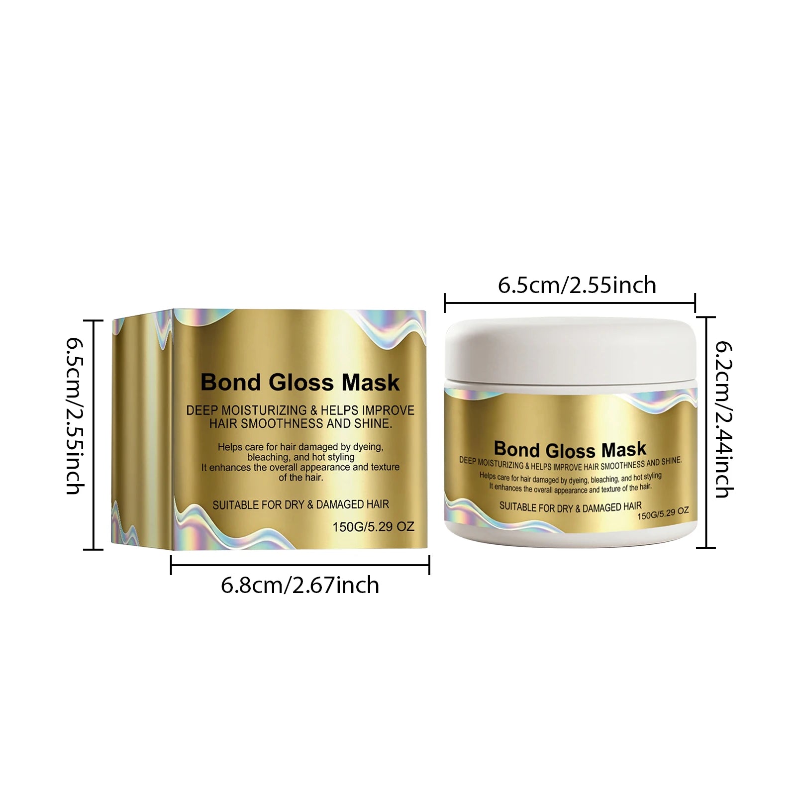Deep Repair Hair Mask for Dry Damaged Hair Moisturizing Keratin Treatment Cream Smooth Frizz Control Conditioner Nourishing Qme