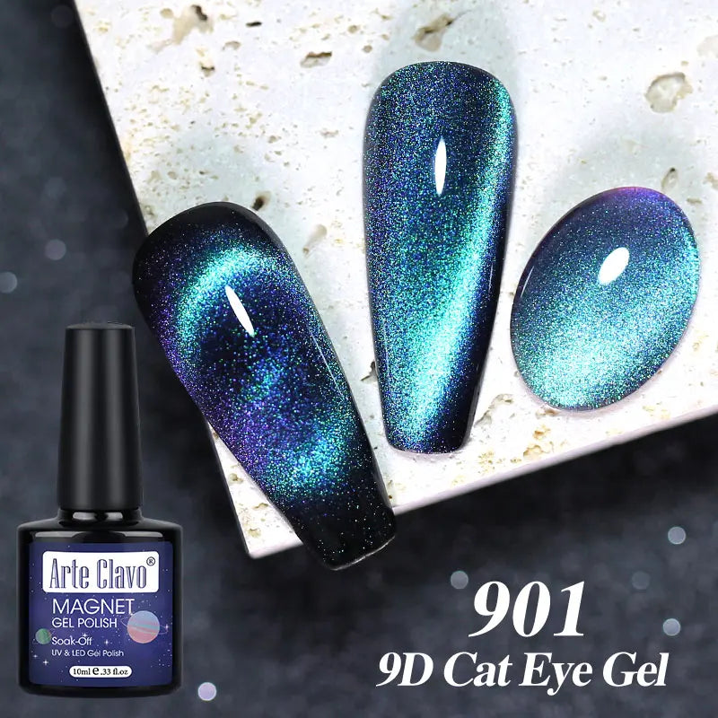 Arte Clavo Auroras Cat Eye Magnetic Gel Unicorn Shining Transparent