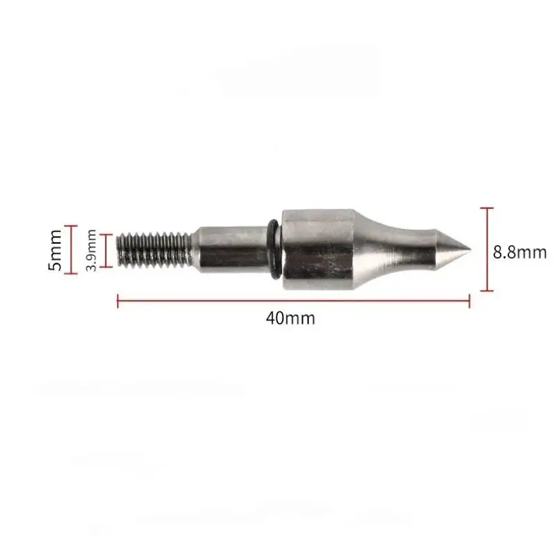 Archery Arrow Points Metal Screw Field Rubber Ring Shaft Hunting Qme