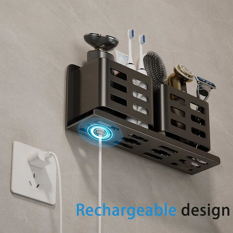 Bathroom Shelves Multifunctional Washbasin Storage Tube Toothbrush Razor Storage Rack Wall-mounted Bathroom Supplies Qme