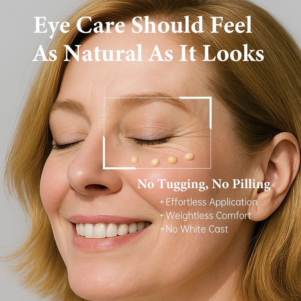Instant Firming Eye Tightener Cream Lightens Dark Circles Anti-Puffiness Reduces Fine Lines Lifting Firming Eye Cream with Brush Qme
