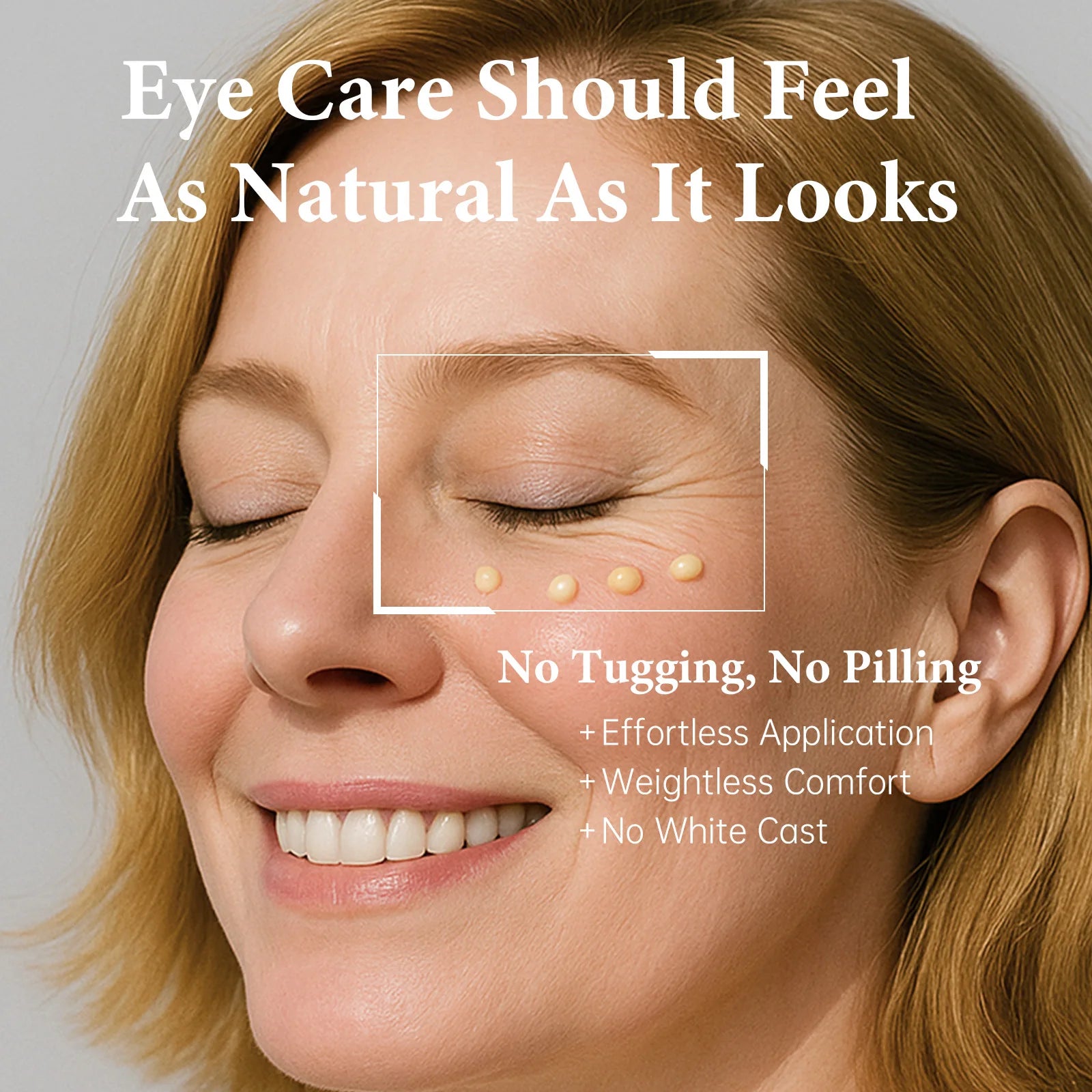 Instant Firming Eye Tightener Cream Lightens Dark Circles Anti-Puffiness Reduces Fine Lines Lifting Firming Eye Cream with Brush Qme