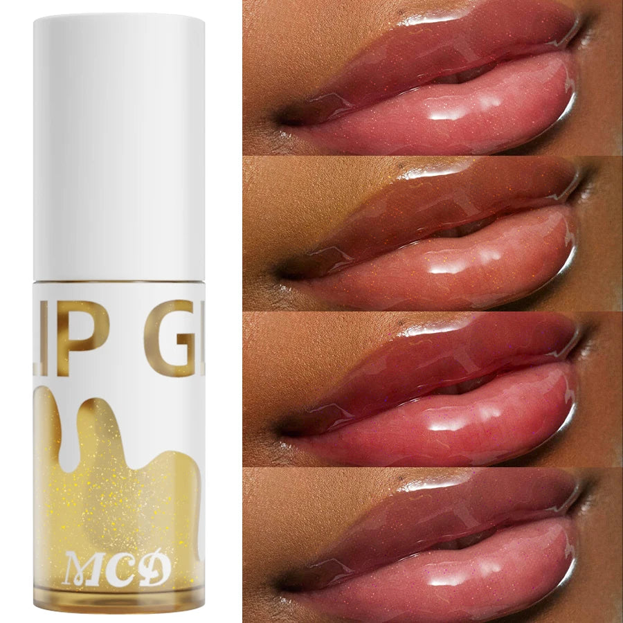 Glitter Shimmer Sexy Lip Oil Hydrating Plumping Coat Lipstick Qme