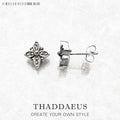 Stud Earrings Marcasite Black Star,Europe Style Glam Fashion Good Jewerly For Women Gift In 925 Sterling Silver Qme Default Title