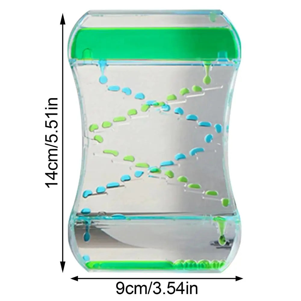 Bubble Timer Relaxing Spiral Timer Liquid Bubbler Sensory Toys For Kids Adults Desk Classroom School Bedroom HomeDecor Qme 02