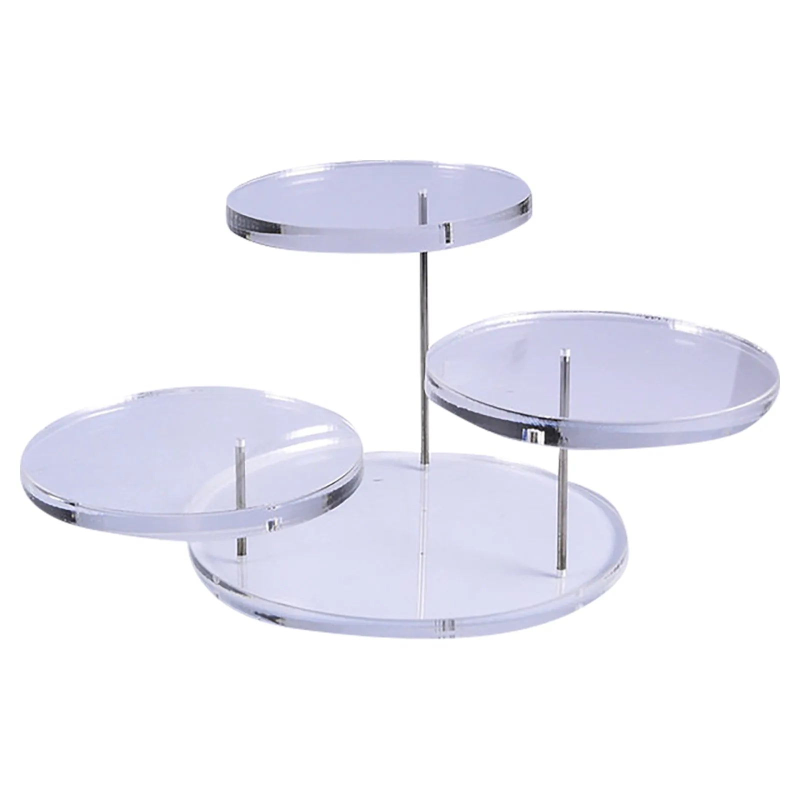 Multi-Tiers Clear Tower Holder for Dessert Anti-slip Acrylic Cupcake Tower Display Bar Party Decor Christmas Wedding Party Decor Qme C