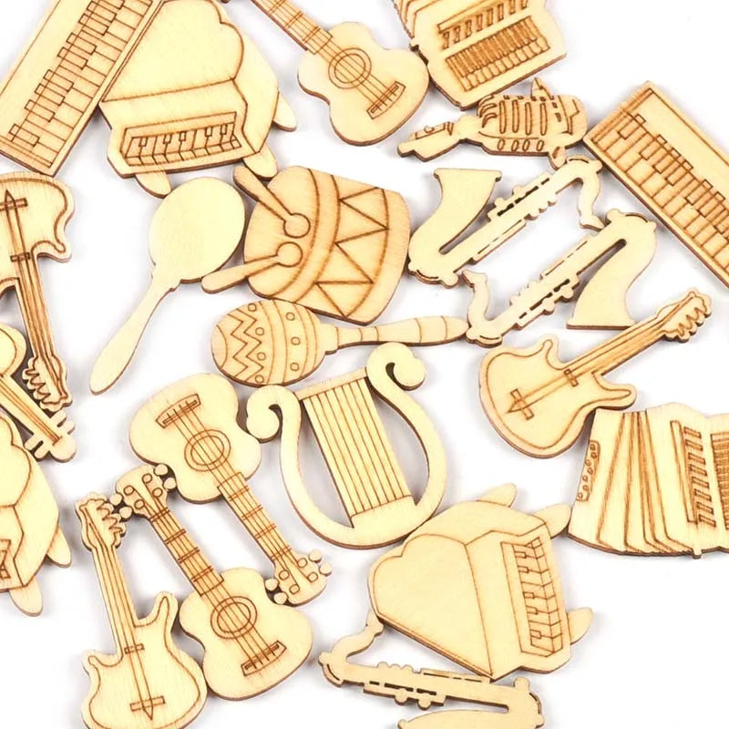 25pcs/lot 2-4cm Cute Mixed Pattern Animal/insect Wooden Decorations For DIY Scrapbook Handmade Supplies Carfts Home Ornament Qme