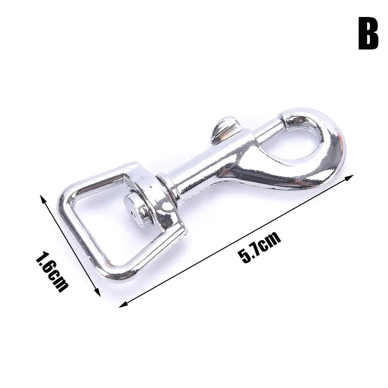 Small Dog Collar Leash Metal Buckle Hardware Sets Straps Swivel Pet Qme B