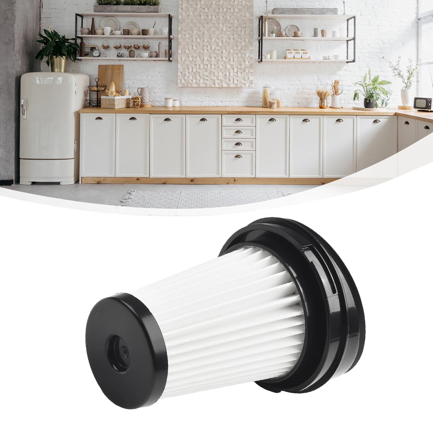 1/2 PCS Folding Filter For Grundig Cyclonic 21.6V For Invictus 1 For Domo 21.6V, Washable Filter Vacuum Cleaner Accessory Parts Qme