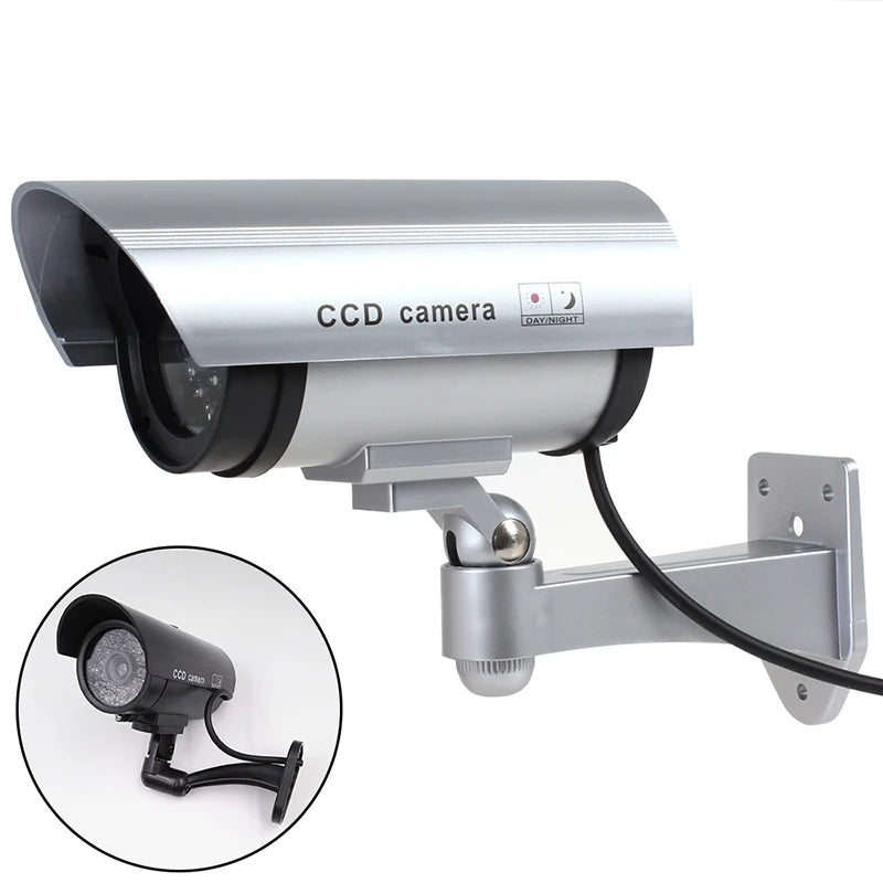 Shaped Waterproof Security CCTV Surveillance Camera Home Outdoor Qme Silver