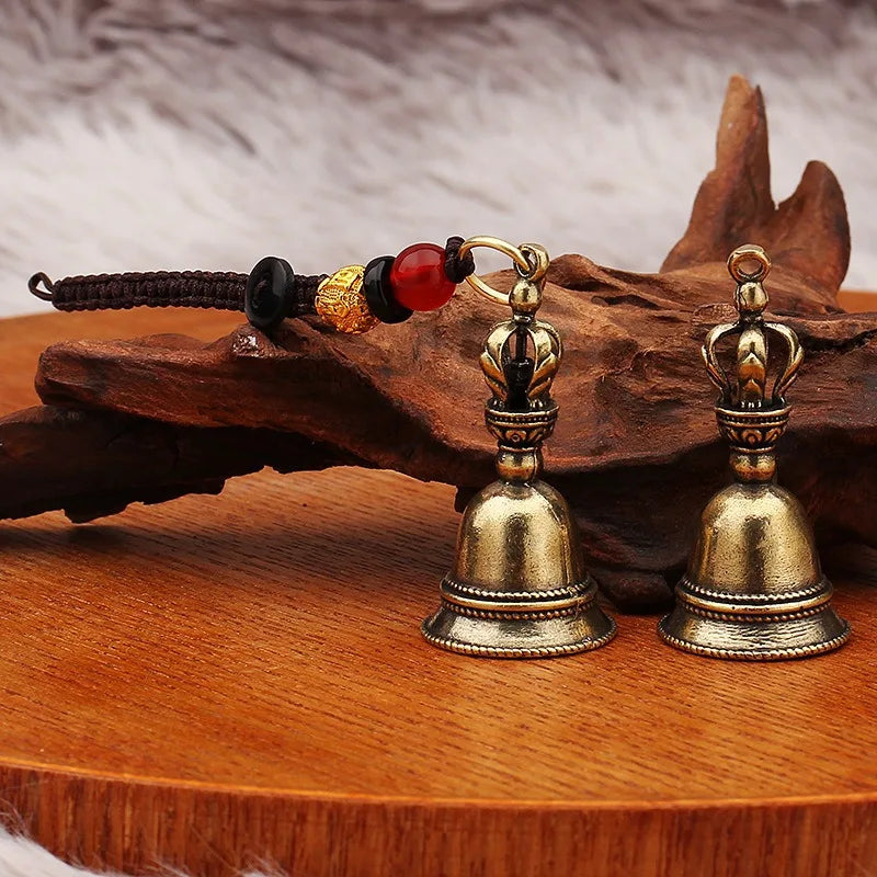 Brass Handicraft Die-casting Drop Magic Antique Bell Wind Tibetan Qme